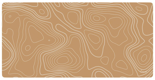 Brown Topographic  DESK PAD