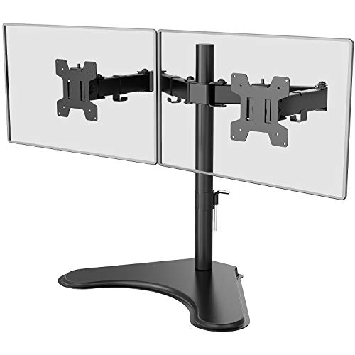 Desk Mount for Two Monitors with Base